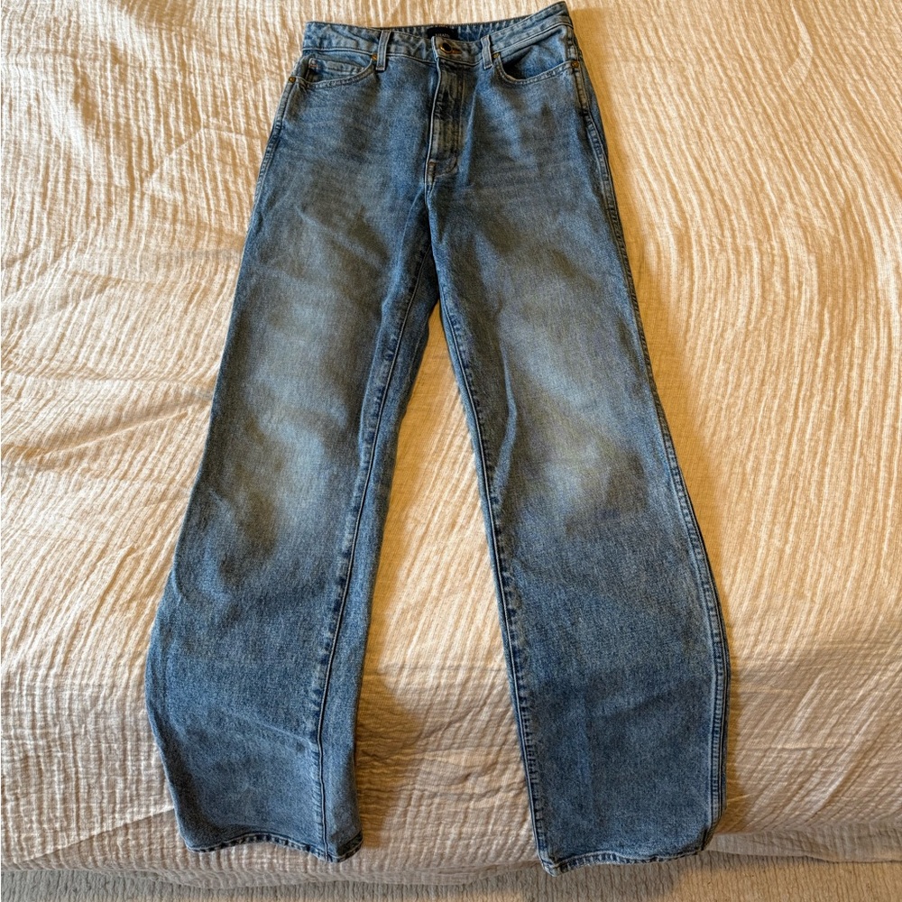 KHAITE Danielle Blue Denim Jeans - Picture 2 of 6